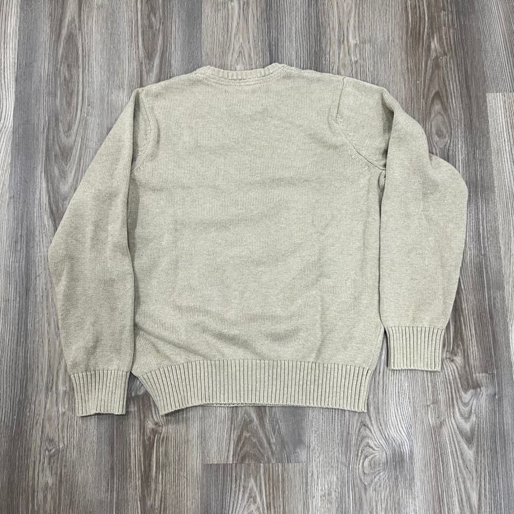 Eddie Bauer Mens Beige Tan Crewneck Knit Sweater Size M Long Sleeve Casual - Picture 6 of 6